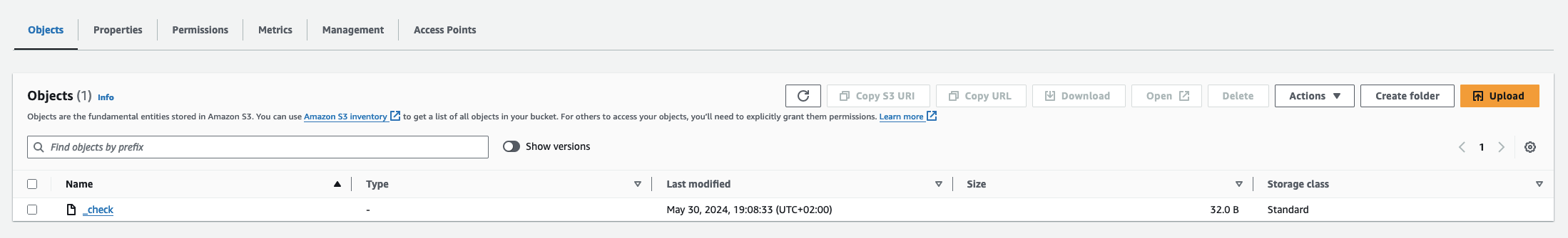 Streaming GitHub audit log to S3 with OpenID Connect - _check object